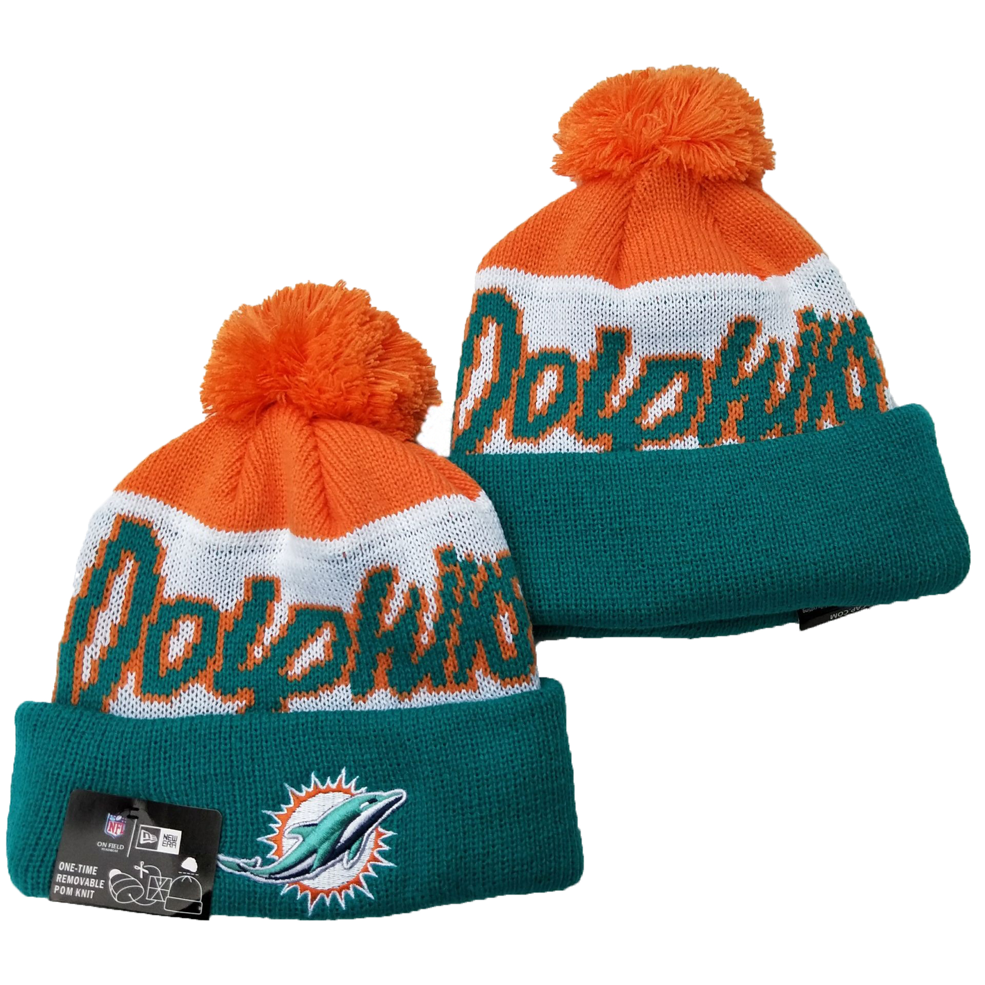 Miami Dolphins Knit Hats 035